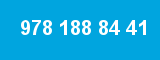 978 188 84 41 978 188 84 41